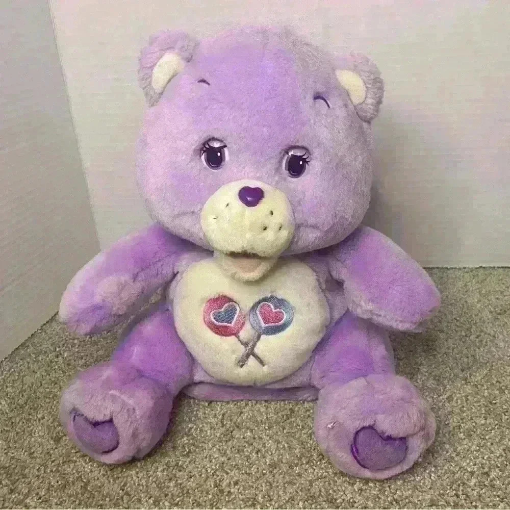 Care Bears Share Bear Story Telling Bear, Purple Bear‎ plush, Book Not Included
